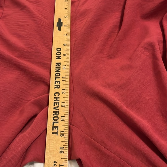 Roylamp 2Piece Set Burgundy Red Size 2X Cropped Widee Leg Pants Sleeveless Top - Picture 14 of 15